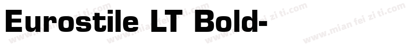 Eurostile LT Bold字体转换